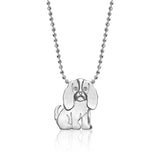 Collier en acier inoxydable pour chiot, pendentif en diamant pour chien, corrida, corgi, caniche, chaîne de clavicule à retention de couleur plaquée or Ma boutique