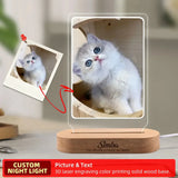 Veilleuse personnalisée avec Photo de chien, cadeau commémoratif pour animaux de compagnie, Plaque commémorative pour animaux de compagnie, cadeau Photo de chat, cadeau personnalisé pour la perte d'animaux de compagnie Ma boutique