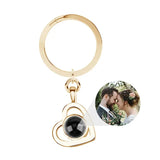 Porte-clés de Projection de Photo personnalisé, porte-clés de Projection de Photo en forme de cœur personnalisé pour femmes, cadeaux commémoratifs d'anniversaire Ma boutique