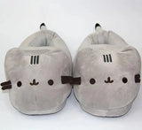 Pantoufles de chat entièrement recouvertes de dessin animé pour hommes et femmes, toboggans d'hiver chauds, chaussures de chambre Anime, doux, peluche, beurre, intérieur, mignon, usage domestique Ma boutique