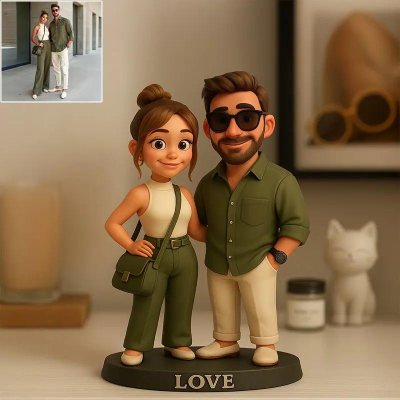 Figurine 3D couple
