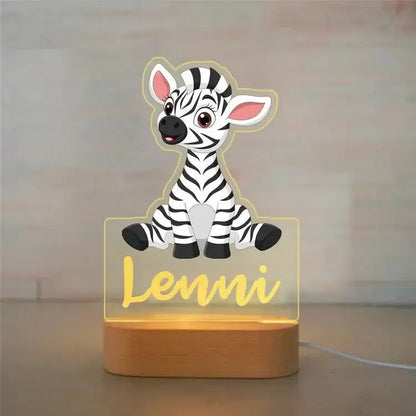 lampe LED animal chambre bebe personnalisee