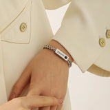Bracelet Photo de Projection personnalisé, pendentif avec nom personnalisé, Photo de Couple, cadeau d'anniversaire pour petit ami et mari Ma boutique
