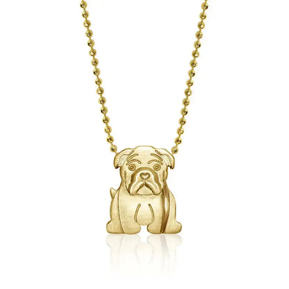 Collier en acier inoxydable pour chiot, pendentif en diamant pour chien, corrida, corgi, caniche, chaîne de clavicule à retention de couleur plaquée or Ma boutique