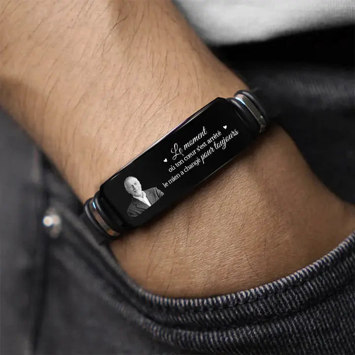 Bracelet Personnalisé Couple Avec Photo -cadeaux personnalisés