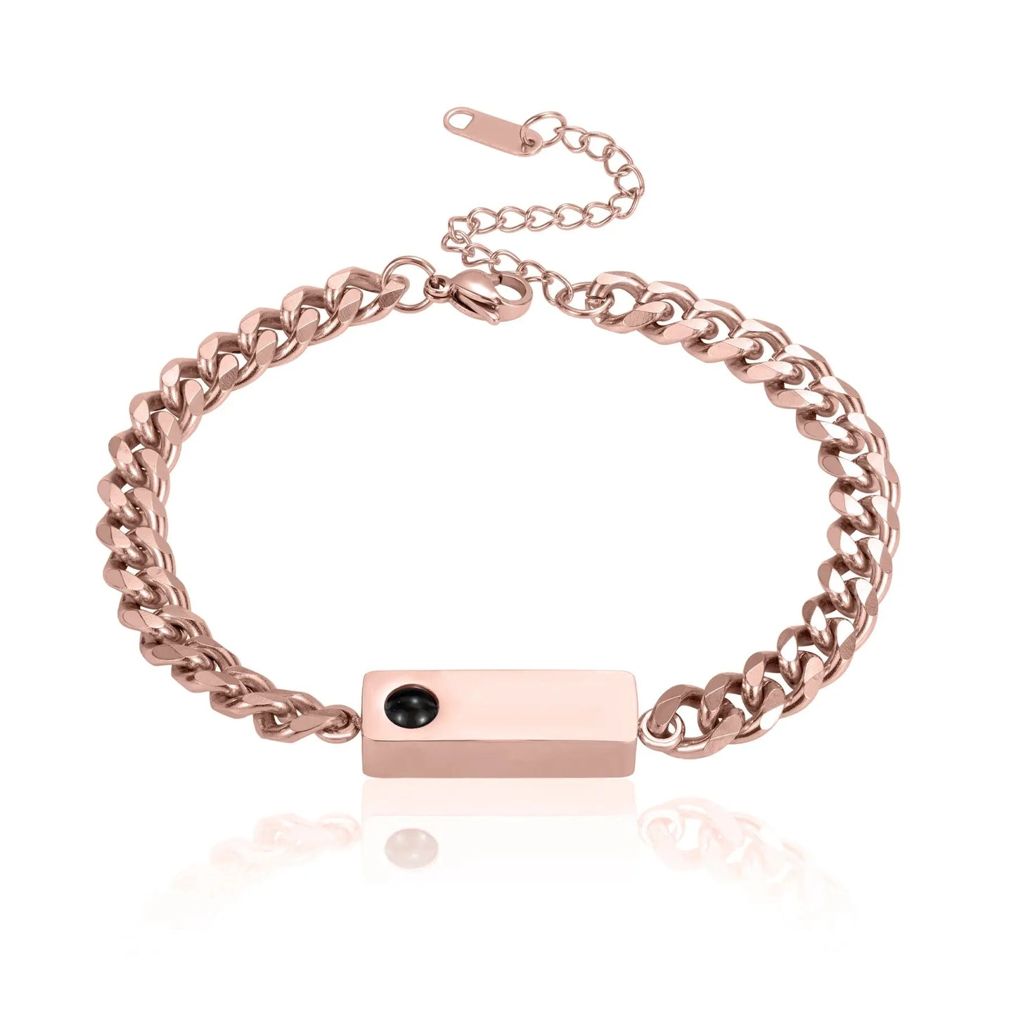 Bracelet Photo de Projection personnalisé, pendentif avec nom personnalisé, Photo de Couple, cadeau d'anniversaire pour petit ami et mari Ma boutique