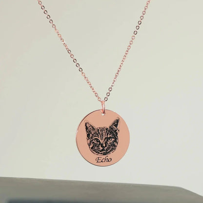 Collier Photo Personnalisé avec Animal Mignon Souvenir chien décédé