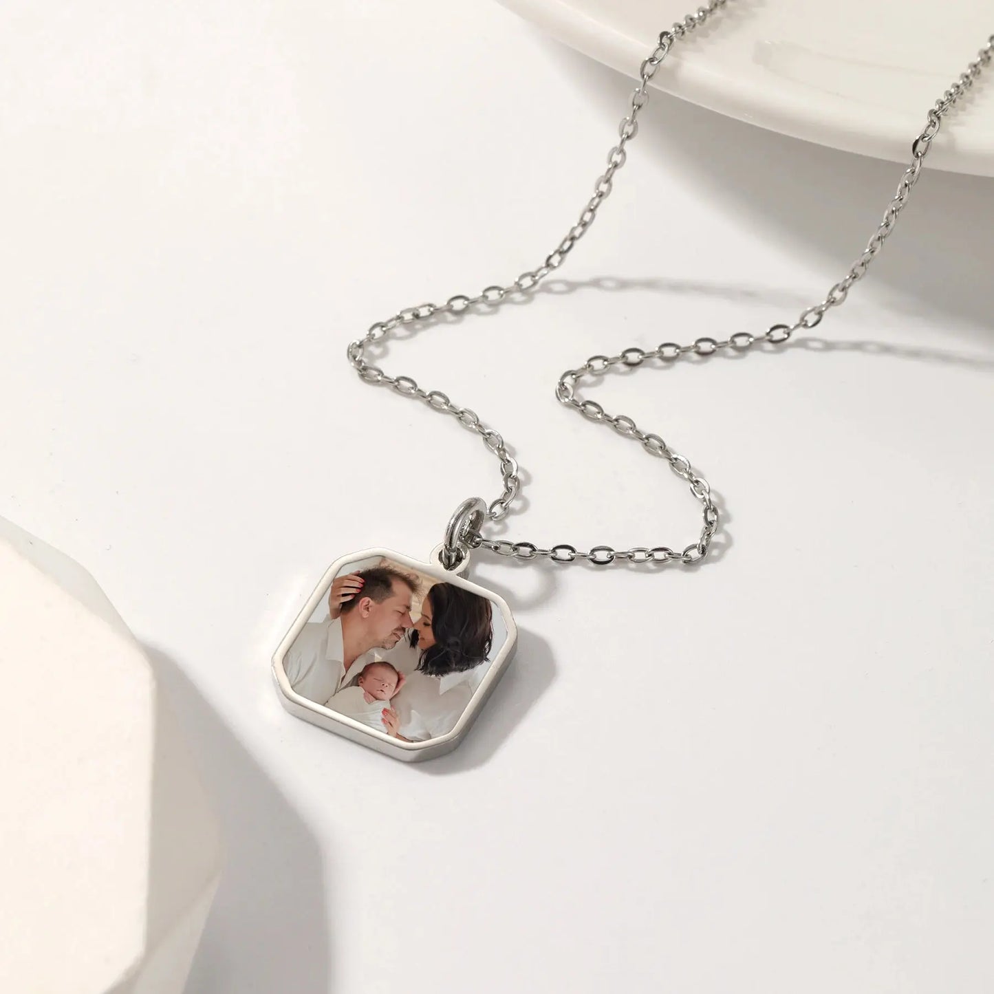 Collier magique personnalisé à commande thermique, colliers avec images cachées personnalisées pour femmes, Photos personnalisables, cadeau de noël pour femmes Ma boutique