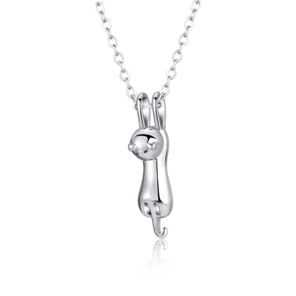 Collier pendentif chat étanche pour cendres, bijoux de crémation, urne mignonne