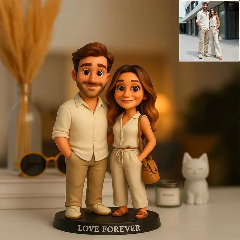 Décoration de bureau personnalisée avec photo dans le style des dessins animés Pixar