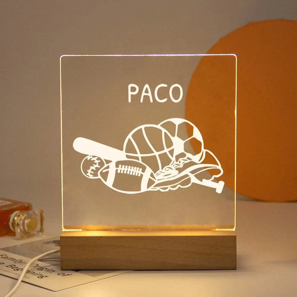 cadeau naissance bebe animal veilleuse personnalisee