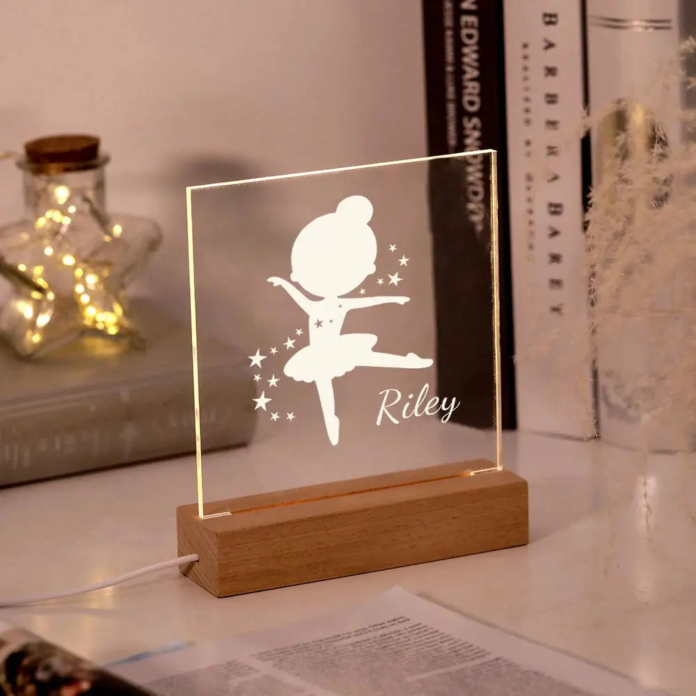 veilleuse animal personnalisee bebe avec prenom