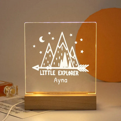 cadeau naissance bebe animal veilleuse personnalisee