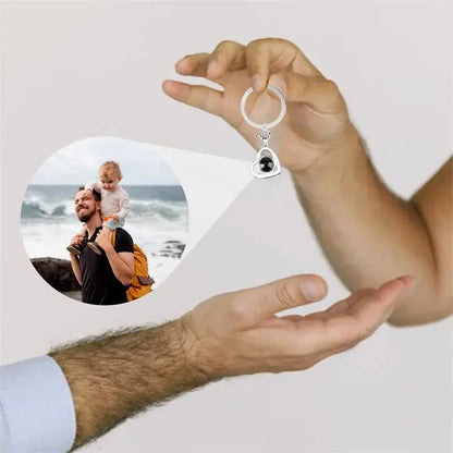 Porte-clés de Projection de Photo personnalisé