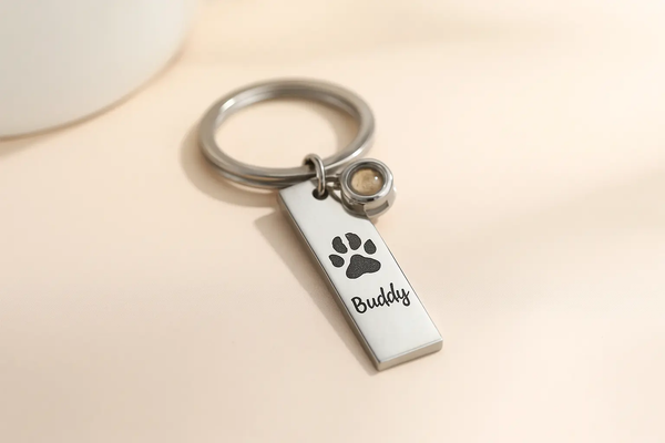 Porte-clés de Signature personnalisé pour souvenir chien décédé Ma boutique