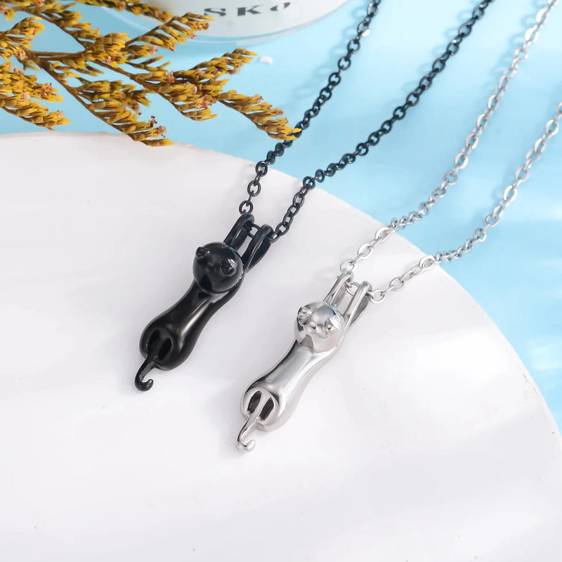 Collier pendentif chat étanche pour cendres, bijoux de crémation, urne mignonne, Keepplex, AMA Ma boutique