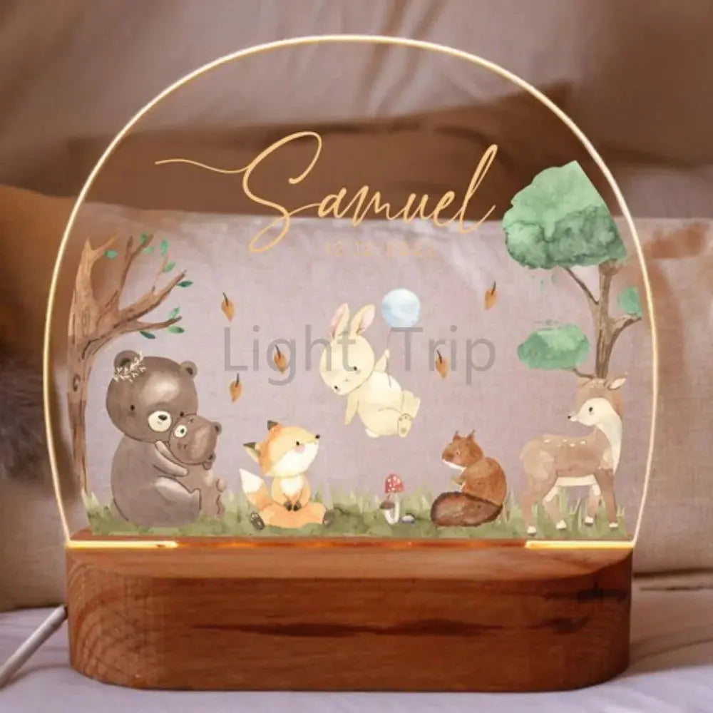 cadeau naissance bebe garcon veilleuse personnalisee