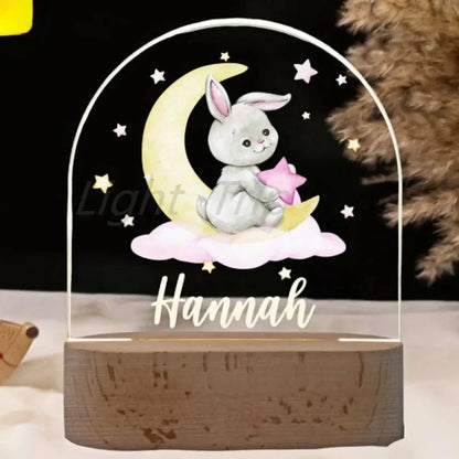 cadeau naissance princesse veilleuse personnalisee