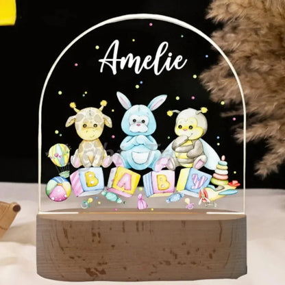 lampe LED chateau chambre fille personnalisee