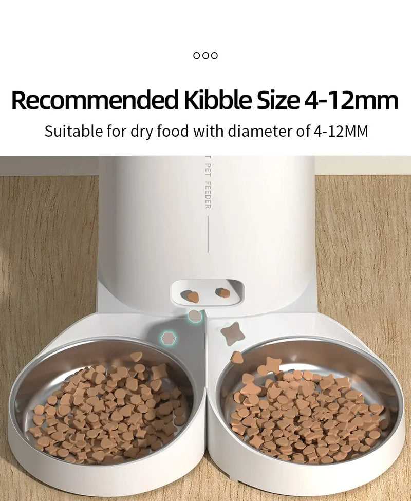 ROJECO-Mangeoire automatique intelligente pour animaux de compagnie, distributeur de nourriture pour chat, distributeur de croquettes, télécommande, bouton WiFi, accessoires pour chats et chiens Ma boutique