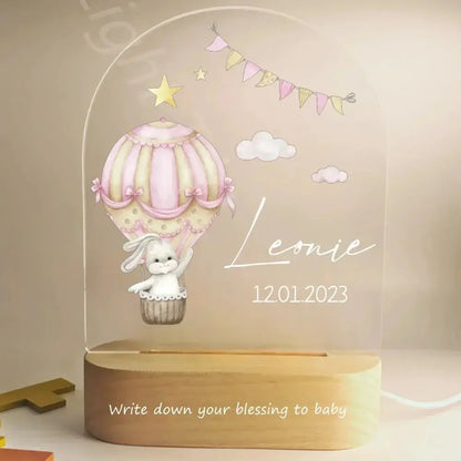 Veilleuse personnalisée bébé, nom personnalisé, Animal, ours, lapin, avec lampe USB, pour chambre à coucher, cadeau d'anniversaire et de noël Cadeaux Personnalisés – Idées Cadeaux Originales & Souvenirs Animaux Décédés