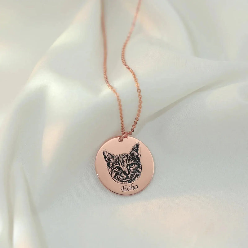 Collier Photo Personnalisé avec Animal Mignon – Souvenir chien décédé Ma boutique