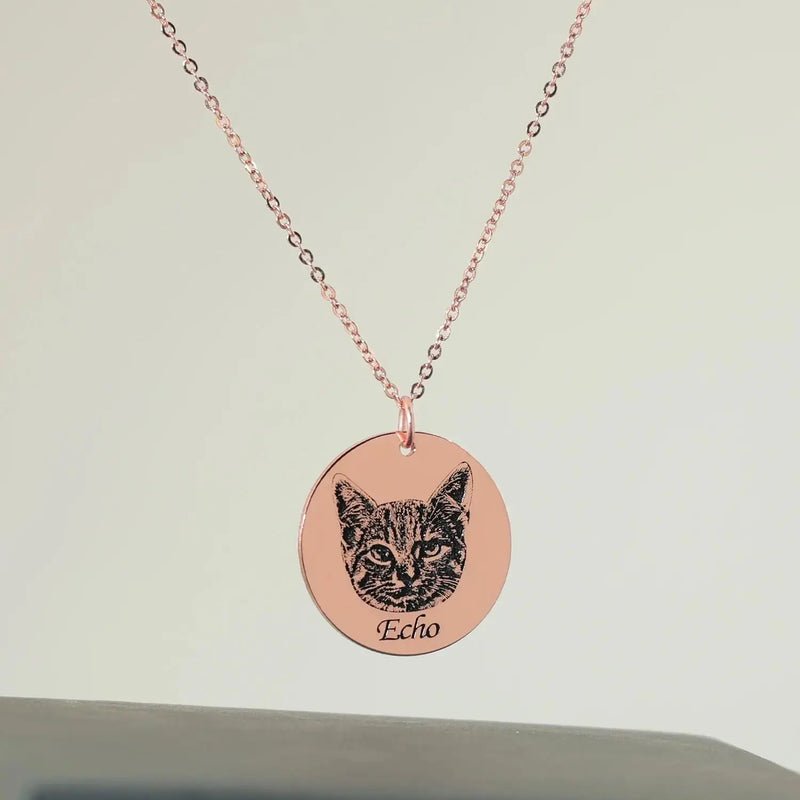 Collier Photo Personnalisé avec Animal Mignon – Souvenir chien décédé Ma boutique