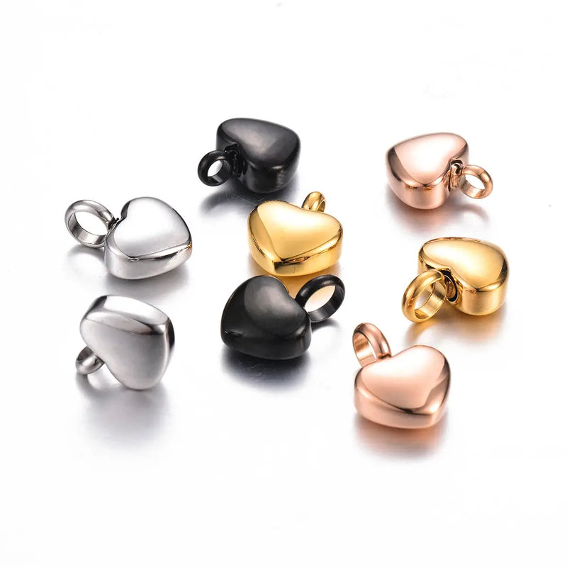 Collier en acier inoxydable, petit cœur avec patte d'animaux de compagnie, breloques pour cendres commémoratives, bijoux pendentif souvenir Ma boutique