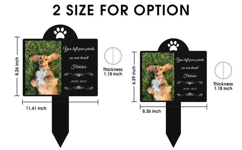 Piquet de jardin commémoratif personnalisé pour animaux de compagnie, panneau de jardin en acrylique, marqueurs de tombe pour animaux de compagnie, cadeau commémoratif personnalisé pour chien et chat Ma boutique