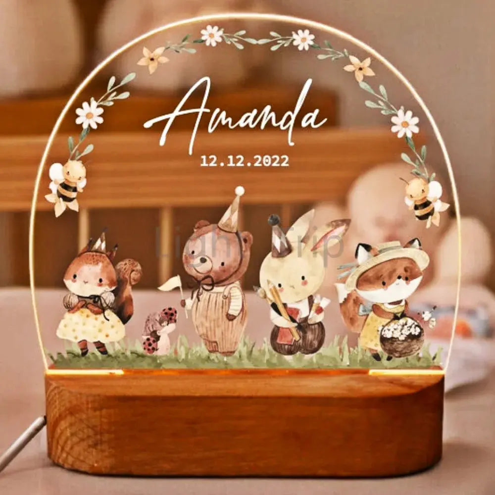 cadeau naissance bebe garcon veilleuse personnalisee