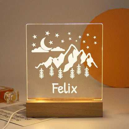 lampe LED USB personnalisable enfant animal