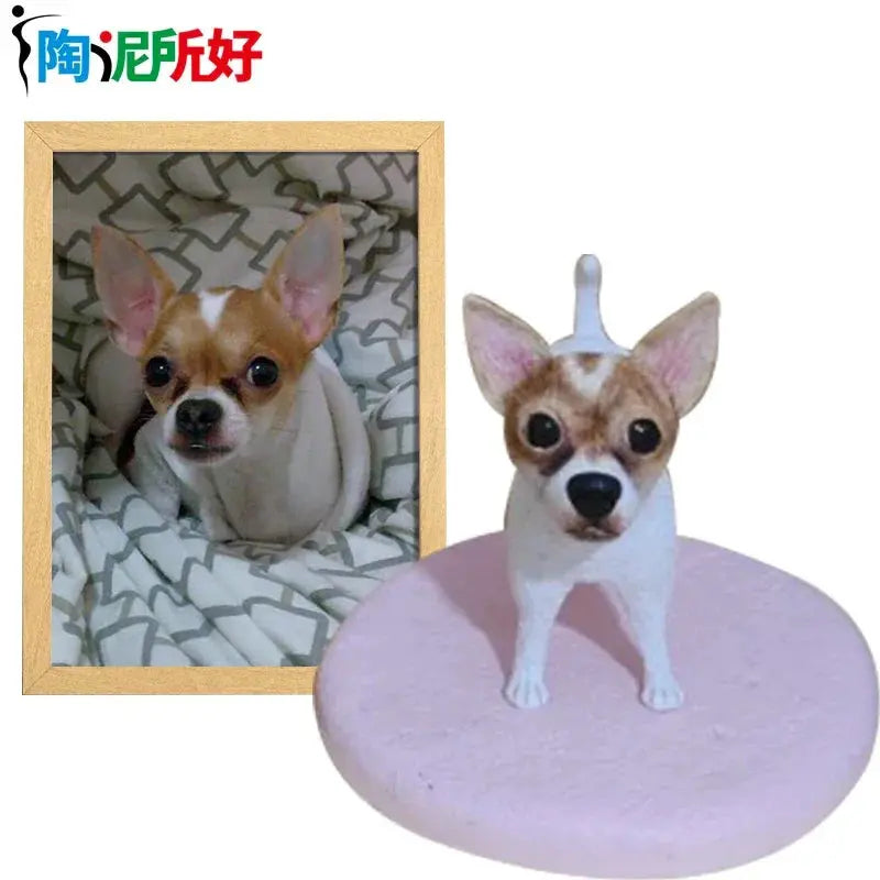 Figurines Bobblehead personnalisées faites à la main pour animaux de compagnie, poupées en argile personnalisées, Sculpture de statue 3d de votre photo, conception de modèle de chat et de chien Ma boutique