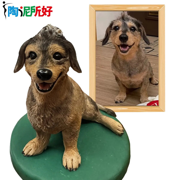 Figurines Bobblehead personnalisées faites à la main pour animaux de compagnie, poupées en argile personnalisées, Sculpture de statue 3d de votre photo, conception de modèle de chat et de chien Ma boutique