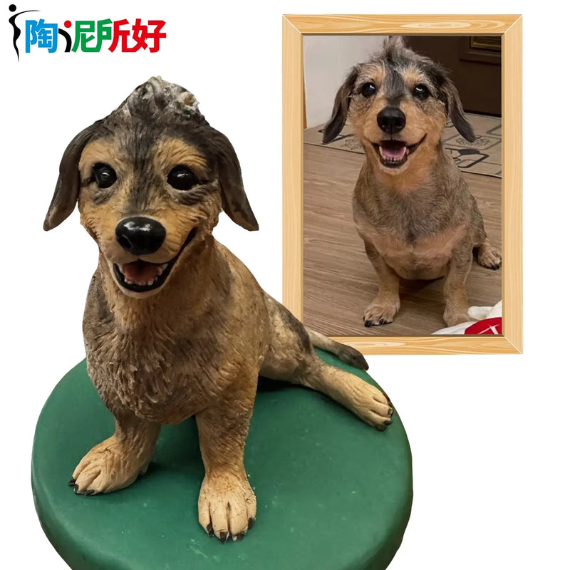 Figurines Bobblehead personnalisées faites à la main pour animaux de compagnie, poupées en argile personnalisées, Sculpture de statue 3d de votre photo, conception de modèle de chat et de chien Ma boutique