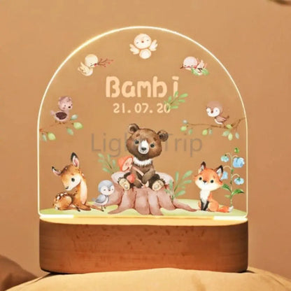 lampe led dinosaure personnalisable chambre enfant