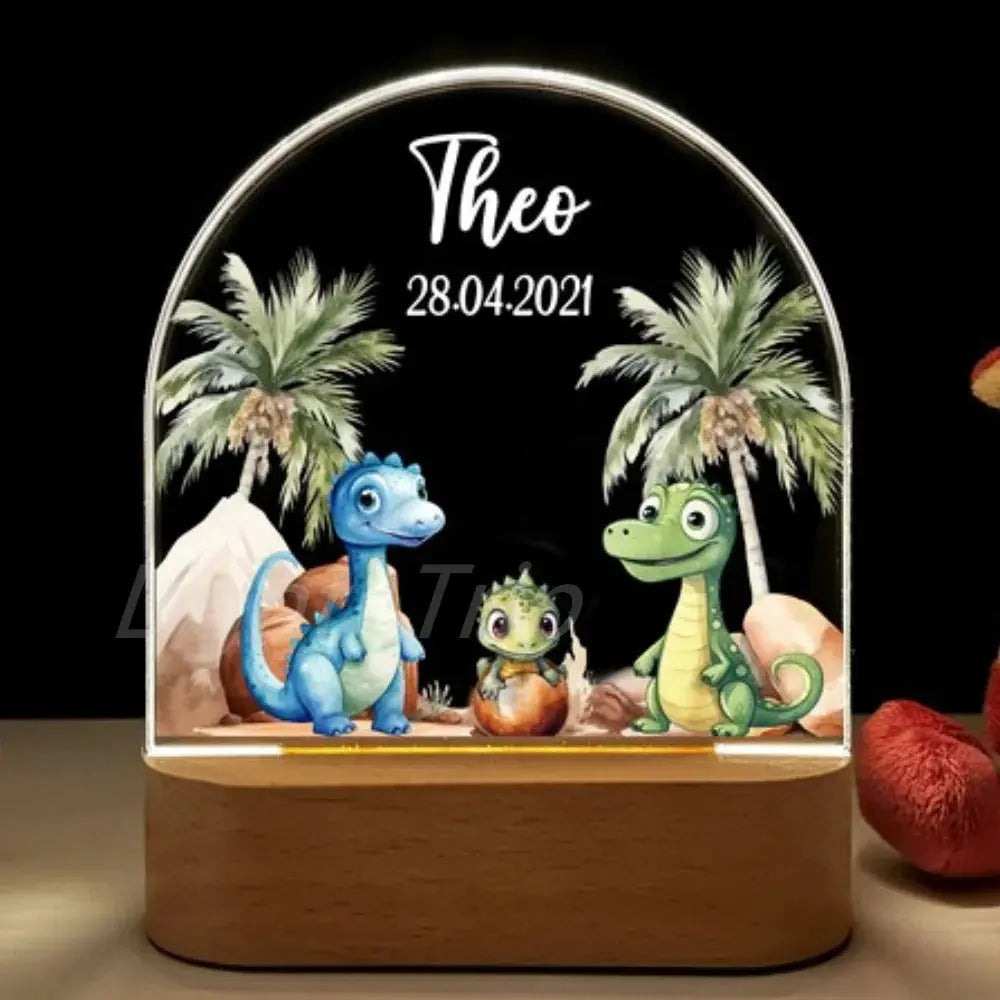 lampe LED chateau chambre fille personnalisee