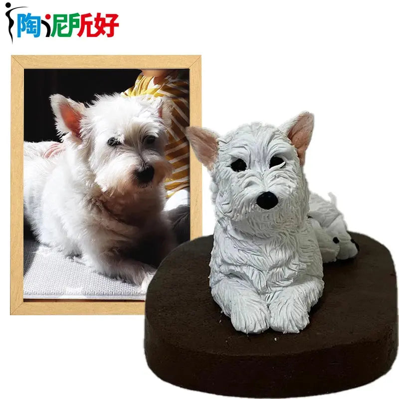 Figurines Bobblehead personnalisées faites à la main pour animaux de compagnie, poupées en argile personnalisées, Sculpture de statue 3d de votre photo, conception de modèle de chat et de chien Ma boutique