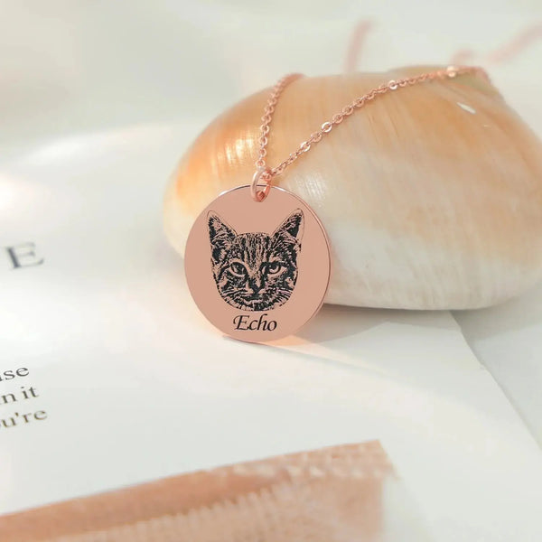 Collier Photo Personnalisé avec Animal Mignon – Souvenir chien décédé Ma boutique