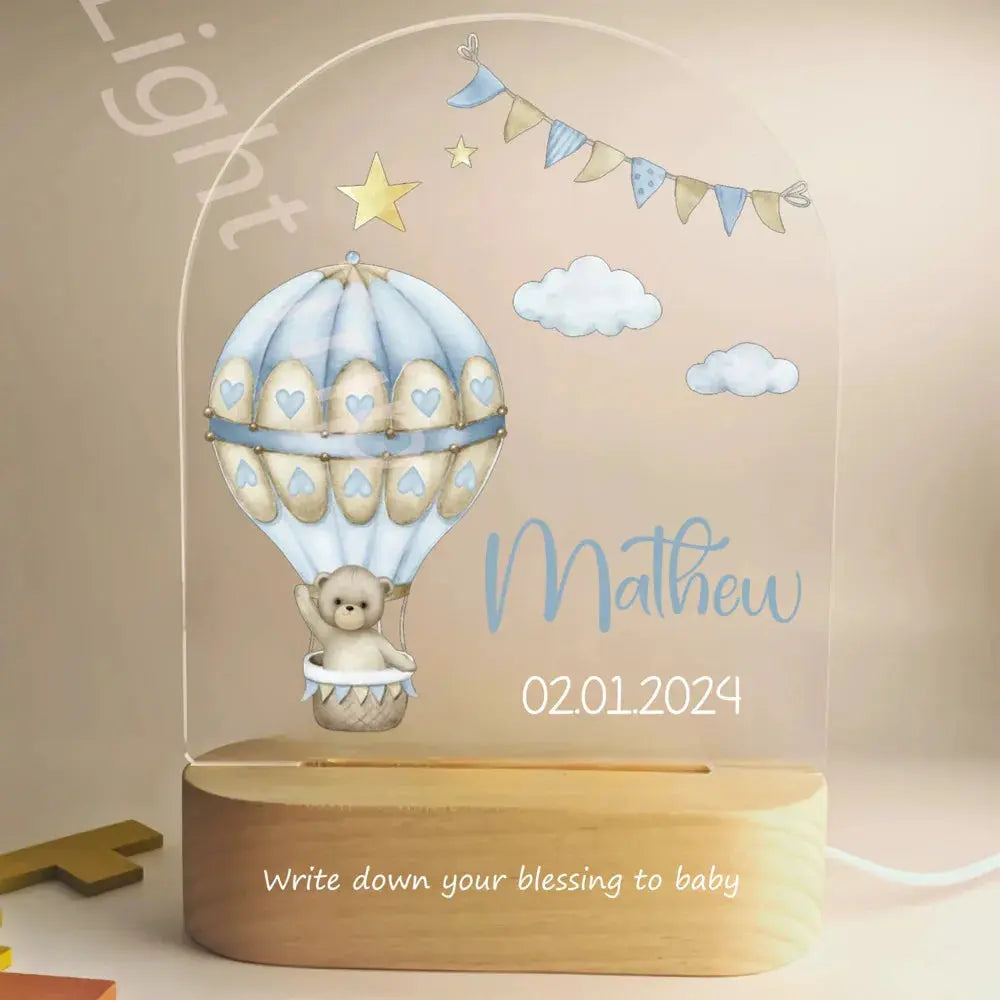 veilleuse bébé personnalisée pour chambre d’enfant