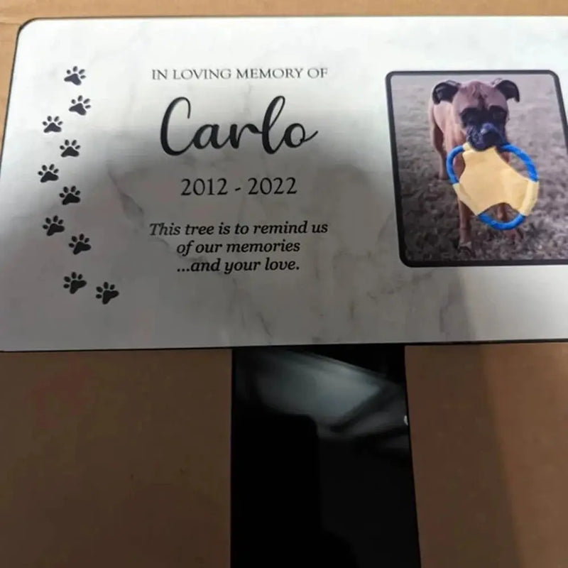 Piquet commémoratif personnalisé pour animaux de compagnie, marqueur acrylique, pierre tombale, Souvenirs pour chiens et chats, perte d'animaux, ajouter de la Photo et du texte, cadeau commémoratif Ma boutique