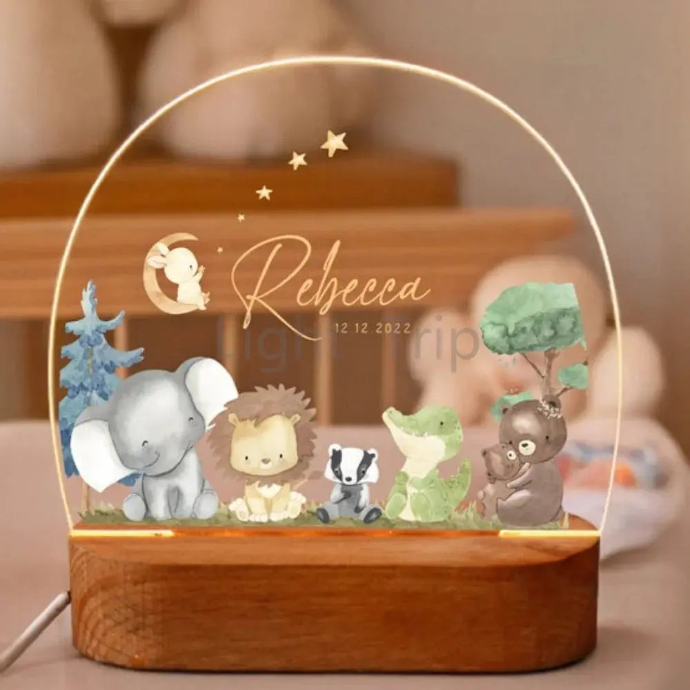 cadeau naissance bebe garcon veilleuse personnalisee