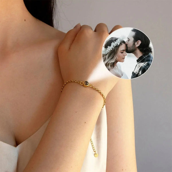 Bracelet de Projection Photo Personnalisé – Souvenir Émotionnel pour Chien Décédé Ma boutique