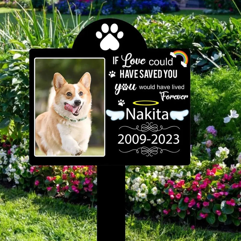 Piquet de jardin commémoratif personnalisé pour animaux de compagnie, panneau de jardin en acrylique, marqueurs de tombe pour animaux de compagnie, cadeau commémoratif personnalisé pour chien et chat Ma boutique