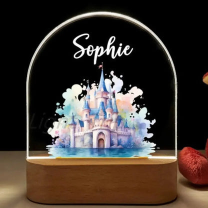 cadeau naissance princesse veilleuse personnalisee