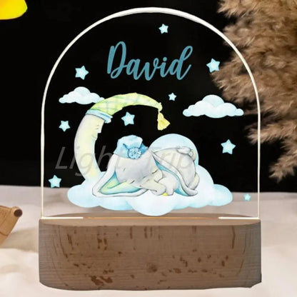 cadeau naissance princesse veilleuse personnalisee