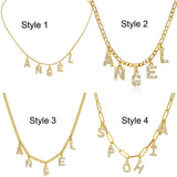 Collier personnalisé en acier inoxydable pour femme, pendentif lettre Alpahbet, nom initial, déclaration de collier, cadeau de breloques Ma boutique
