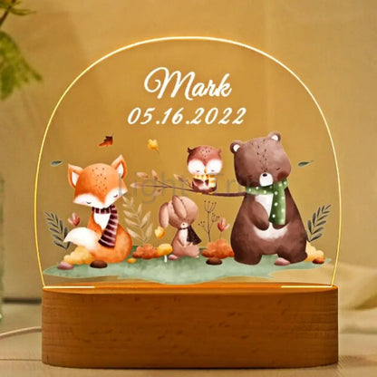 lampe led dinosaure personnalisable chambre enfant