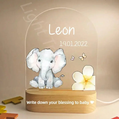 Veilleuse personnalisée bébé, nom personnalisé, Animal, ours, lapin, avec lampe USB, pour chambre à coucher, cadeau d'anniversaire et de noël Cadeaux Personnalisés – Idées Cadeaux Originales & Souvenirs Animaux Décédés