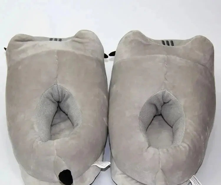 Pantoufles de chat entièrement recouvertes de dessin animé pour hommes et femmes, toboggans d'hiver chauds, chaussures de chambre Anime, doux, peluche, beurre, intérieur, mignon, usage domestique Ma boutique