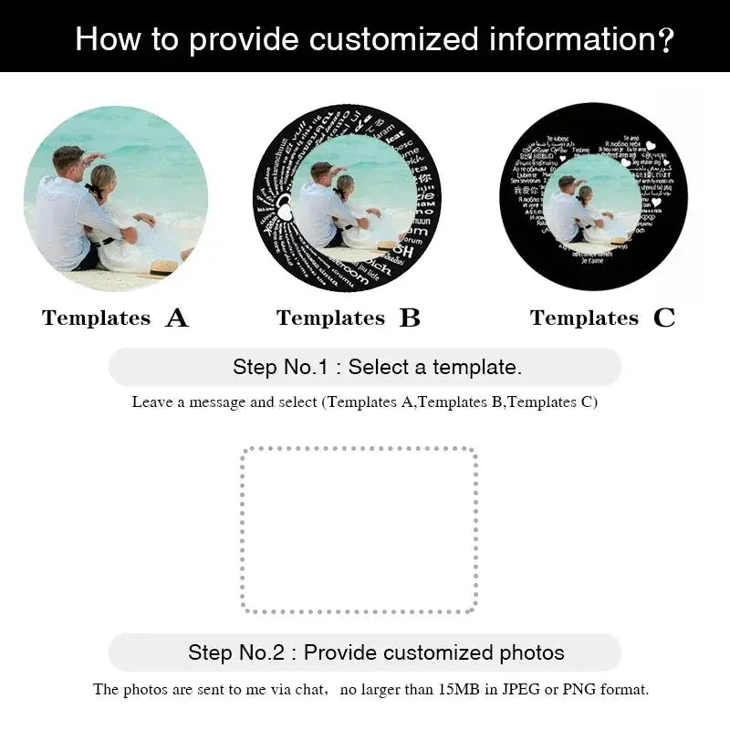 Porte-clés de Projection de Photo personnalisé, porte-clés de Projection de Photo en forme de cœur personnalisé pour femmes, cadeaux commémoratifs d'anniversaire Ma boutique